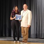 EDGE Scholarship award ceremony presentation for New Jersey high school student