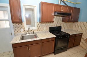 Updated kitchen with new cabinets and countertops in Roebling NJ