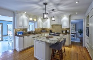 Updated kitchen in Hamilton Township NJ with custom cabinetry and modern finishes