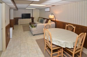 Finished basement in a Hamilton NJ home offering flexible living space for relaxing, entertaining, or everyday use.