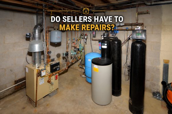Basement mechanical area with furnace, copper piping, water treatment equipment, and utility systems commonly reviewed during a home inspection.